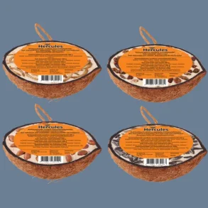 Halve kokosn�dder med fedt